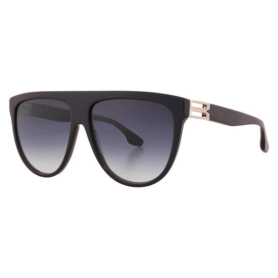 Blue Gradient Browline Ladies Sunglasses