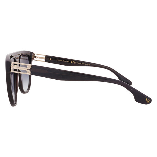 Blue Gradient Browline Ladies Sunglasses
