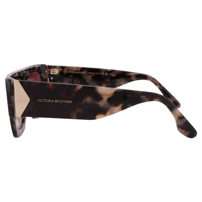Brown Gradient Browline Ladies Sunglasses