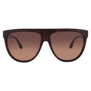 Brown Gradient Browline Ladies Sunglasses