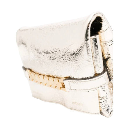 Mini Chain-Detail Pouch Bag