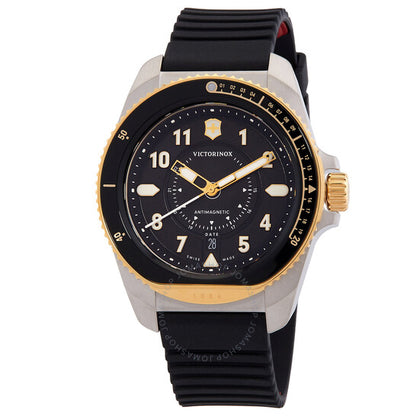 ساعة فيكتورينوكس جورني 1884 كوارتز للرجال بمينا سوداء