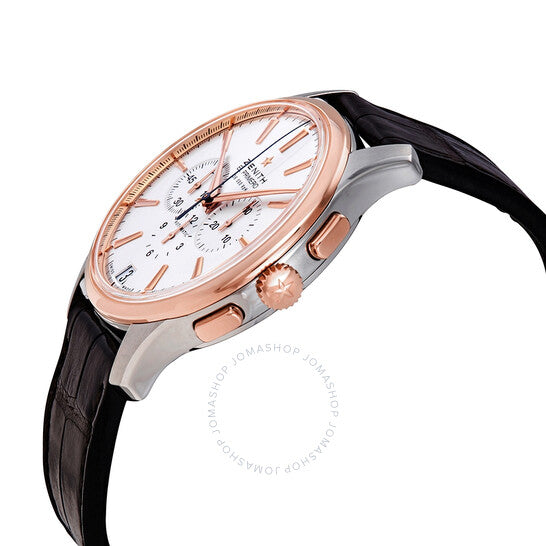 Zenith, Captain Chronograph Silver Dial Brown Leather Men's Watch