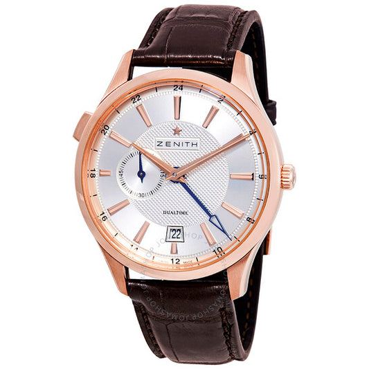 Zenith, Captain Dual Time Automatic 18kt Rose Gold Men's Watch