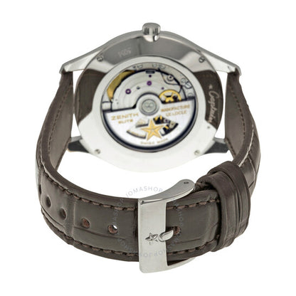 Zenith, Captain Palladium Fume Brown Alligator Men's Watch