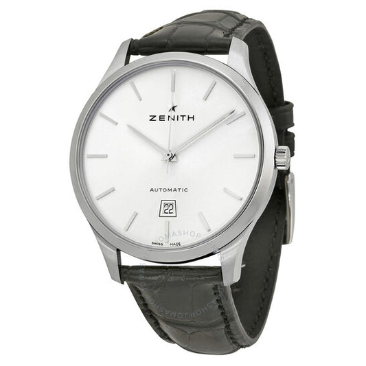 ساعة زينيث كابتن بورت رويال للرجال بمينا فضية أوتوماتيكية 032020300101C493