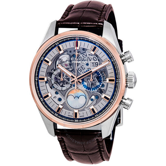 ساعة Zenith Chronomaster El Primero Grande Date للرجال مع خاصية فتح القمر بالكامل
