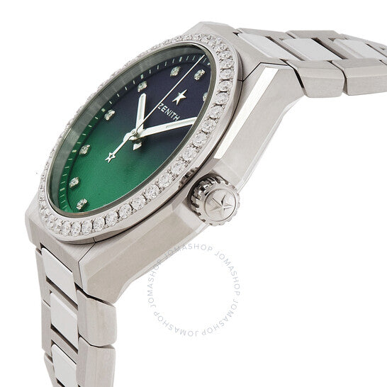 ساعة زينيث ديفاي ميدنايت أوتوماتيكية مرصعة بالألماس للسيدات