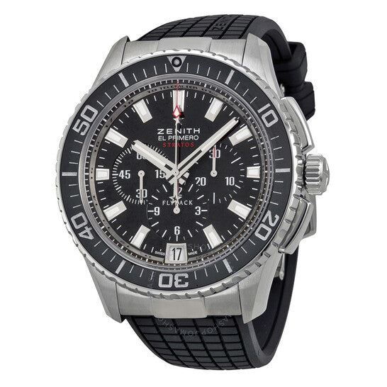 Zenith, El Primero Flyback Automatic Black Dial Men's Watch