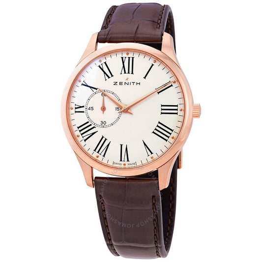 Zenith, Heritage Ultra Thin Small Seconds White Dial Brown Leather