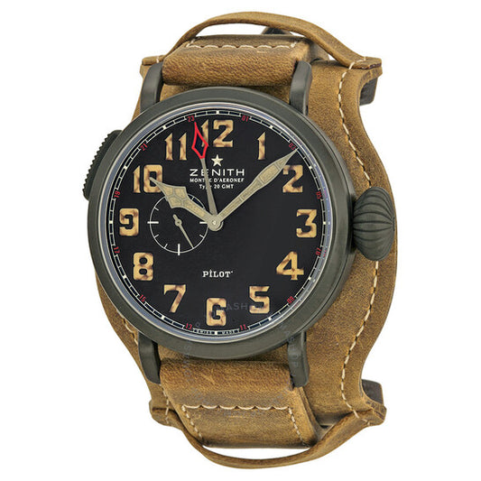 Zenith, Pilot Montre d Aeronef Type 20 GMT Automatic Men's Watch 96243169321C738
