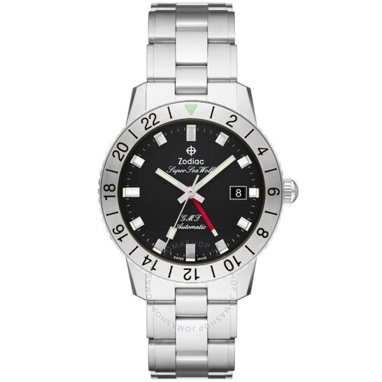 Zodiac, Super Sea Wolf Automatic Black Dial Men's Watch